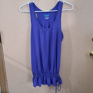 Tek Gear Yoga Women's L tank top tie at bottom purple